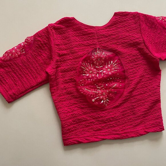 TELESTAR WITH ORGANZA Stretchable Blouse - Picture 1 of 9